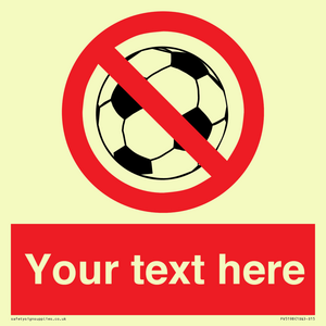 Custom No Ball Games Sign